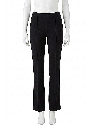 Elliott Lauren Ponte Front Tuck Pull On Pants in Black (view 1)