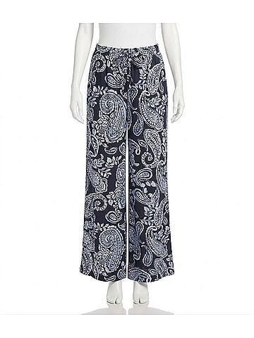 Karen Kane Wide Leg Pants in Blue (view 1)