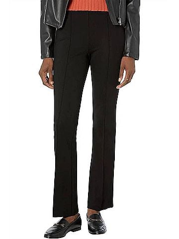 Elliott Lauren Ponte Front Tuck Pull On Pants in Black (view 2)
