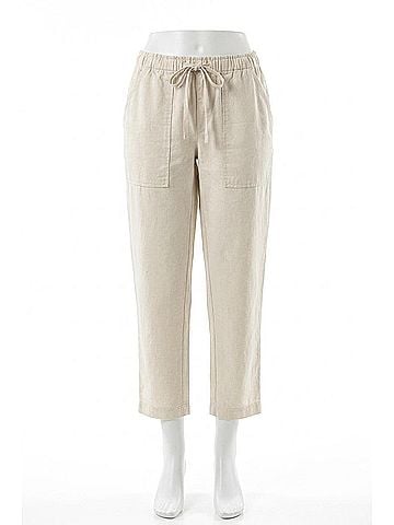 Lilla P Utility Pant in Natural (view 1)
