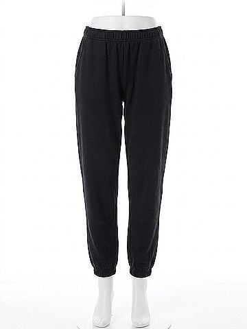 Karen Kane Flexible Elastic Waistband Sweatpants in Black (view 1)