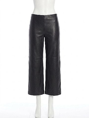 Karen Kane Crop Faux Pant in Black (view 1)