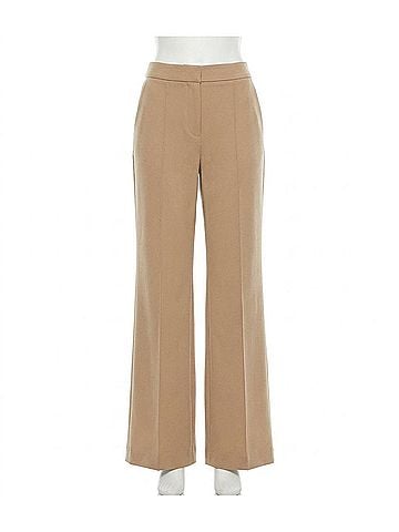 Karen Kane Cropped Pintuck Wide-Leg Pants in Camel (view 1)