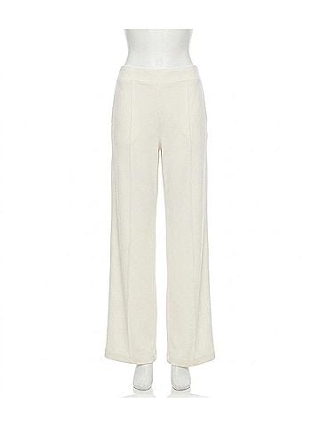 Karen Kane Drawstring Pintuck Sweatpants in Cream (view 1)