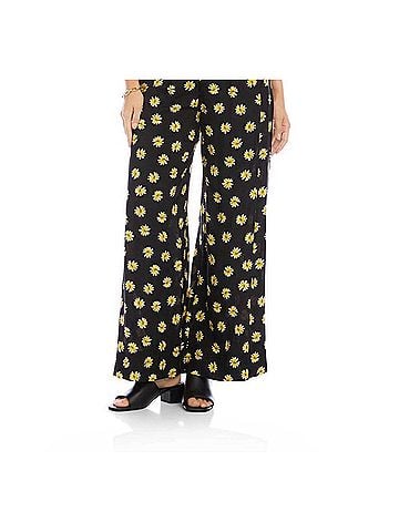 Karen Kane Wide-Leg Pants - Petite Petite in Print (view 2)