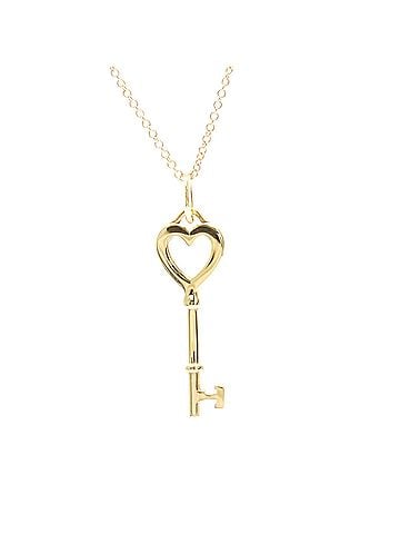 Tiffany & Co. Tiffany Heart Key Necklace Pink Gold (18K) No Stone Men,Women Fashion Necklace (Pink Gold) (view 1)
