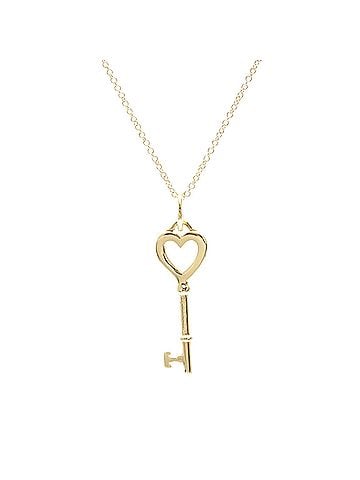 Tiffany & Co. Tiffany Heart Key Necklace Pink Gold (18K) No Stone Men,Women Fashion Necklace (Pink Gold) (view 2)