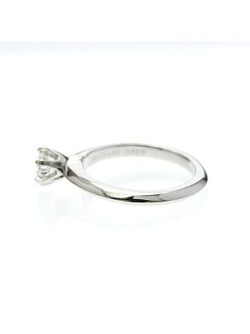 Tiffany & Co. Tiffany Solitaire Diamond Ring Platinum Fashion Diamond Band Ring Silver (view 2)
