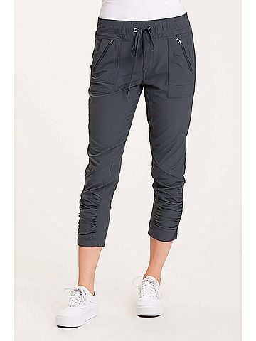 XCVI Aksana Ruched Leg Panels Legginig in Charcoal (view 2)