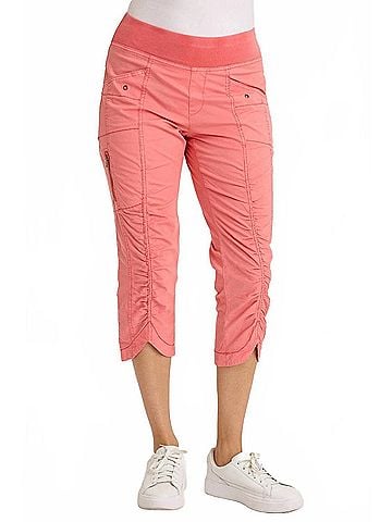 XCVI Iris Poplin Crop Pants in Retrograde Pigment (view 2)