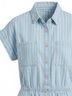 Blu Pepper Stripes Blue Women's Stripe Button Down Romper in Blue Size L - photo 3