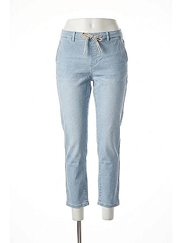 Tribal Audrey Drawcord-Waist Knit Joggers in Tide Blue (view 1)