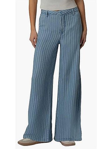 Kut from the Kloth Ryan Wide Leg High Rise Pants in Blue Ribbon (view 2)