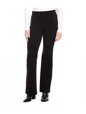 Karen Kane Fillis Faux Suede Bootcut Pants in Black (view 2)
