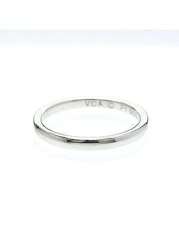 Van Cleef & Arpels Van Cleef &amp; Arpels Tendremont Ring Platinum Fashion No Stone Band Ring Silver (view 1)