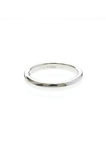 Tiffany & Co. Tiffany Stacking Band Ring 1P Diamond Platinum Fashion Diamond Band Ring Silver (view 2)