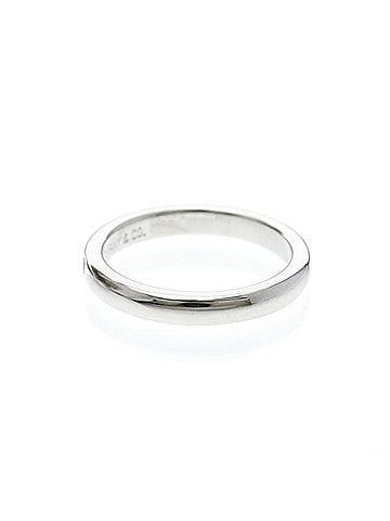 Tiffany & Co. Tiffany Stacking Band Ring 1P Diamond Platinum Fashion Diamond Band Ring Silver (view 2)