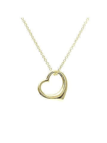 Tiffany & Co. Tiffany Open Heart Necklace Yellow Gold (18K) No Stone Men,Women Fashion Necklace (Gold) (view 2)