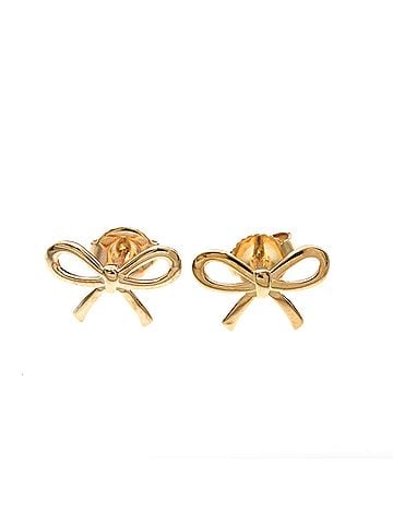 Tiffany & Co. Tiffany Bow Earrings No Stone Pink Gold (18K) Stud Earrings Pink Gold (view 1)