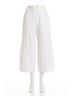 XCVI Solid White Benson Cropped Pants in White Size M - photo 1
