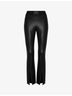 Commando Black Faux Leather Split Front Pant in Black Size M - photo 4
