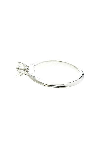 Tiffany & Co. Tiffany Solitaire Diamond Ring Platinum Fashion Diamond Band Ring Carat/0.57 Silver (view 2)