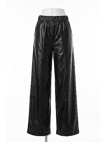 Bishop + Young Women's Gia Vegan Leather Pant in Black (view 1)