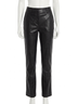 Commando Solid Black Faux Leather Trouser in Black Size XS - photo 1
