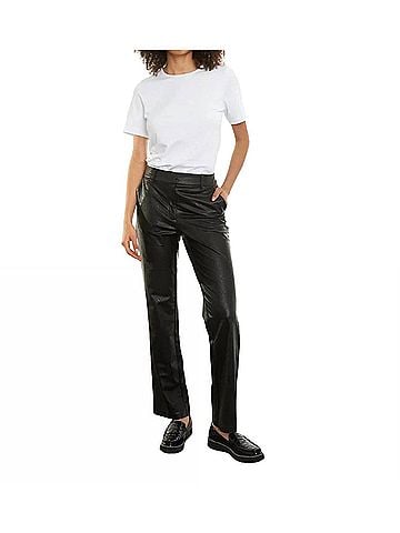Commando Faux Leather Trouser in Black (view 2)