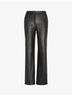 Commando Solid Black Faux Leather Trouser in Black Size XS - photo 4