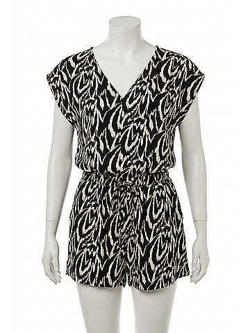 Bishop + Young Freshly Minted Harlowe Romper in Bora Bora Print (view 1)