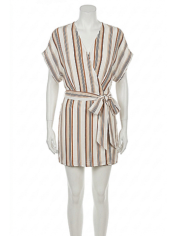 Bishop + Young Ivy Romper in Dune (view 1)