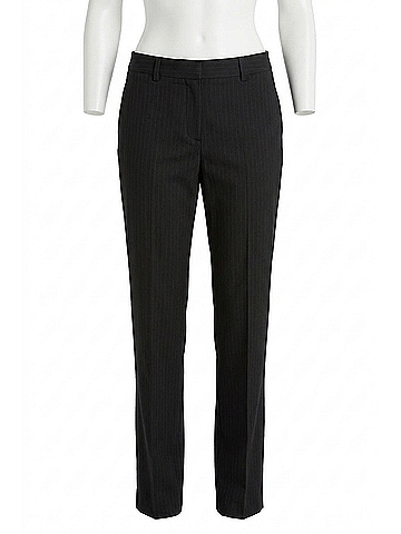 Elliott Lauren Pinstripe Trouser in Black (view 1)