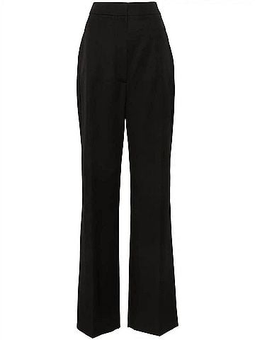 Alexander McQueen Women's High Waist Trouser in Black (view 2)