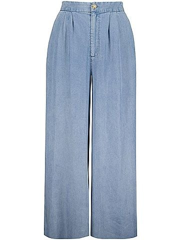 Bishop + Young Summer Royale Marbella Wide Leg Pant in Blue (view 1)