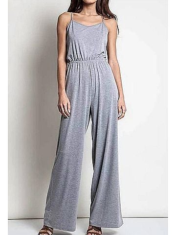 Kori America Retro Sleeveless Wide Leg Jumper in Heather Grey (view 2)