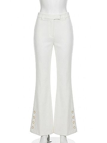 Generation Love Marisa Crepe Pant in White (view 1)