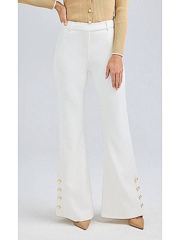 Generation Love Marisa Crepe Pant in White (view 2)