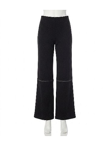 Karen Kane Women's Faux Suede Stitch Pants in Black (view 1)