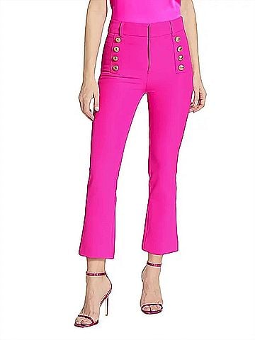 Generation Love Amirah Crepe Pants in Magenta (view 2)