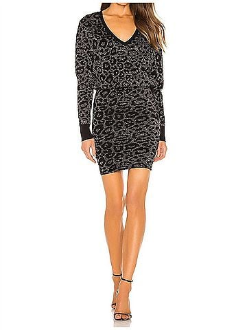 ALLSAINTS Roxanne Dress in Charcoal Grey (view 2)