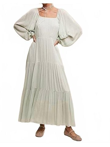 Listicle Ann Margaret Dress in Light Pastel Jade (view 2)