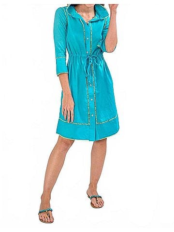Gretchen Scott Designs Glance My Way Dress in Turquoise (view 2)