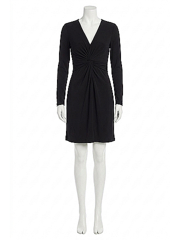 Karen Kane Twist Front Mini Dress in Black (view 1)