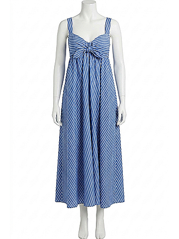Olivaceous Saylor Stripe Midi Dress in Blue (view 1)