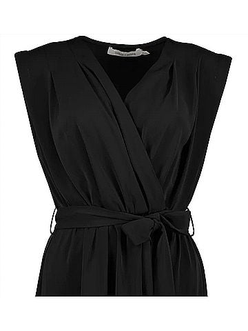 Bishop + Young Women's Aeries Wrap Dress in Black (view 2)