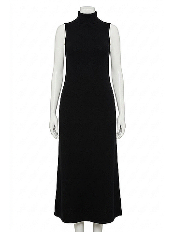 Vince Camuto Sleeveless Turtleneck Sweater Dress in Black (view 1)