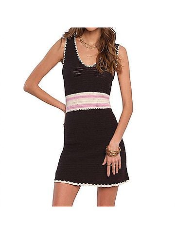 Heartloom Nile Mini Dress in Black (view 2)