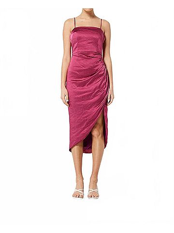 Elliatt Casey Midi Dress in Berry (view 2)