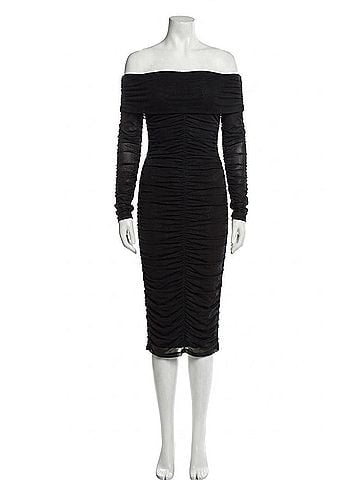 Elliatt Pamilla Midi Dress in Black (view 1)